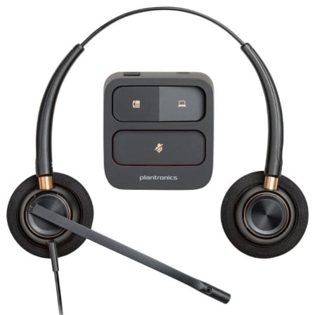 Auriculares Poly EncorePro 520/ con Micrófono/ QD/ Negros